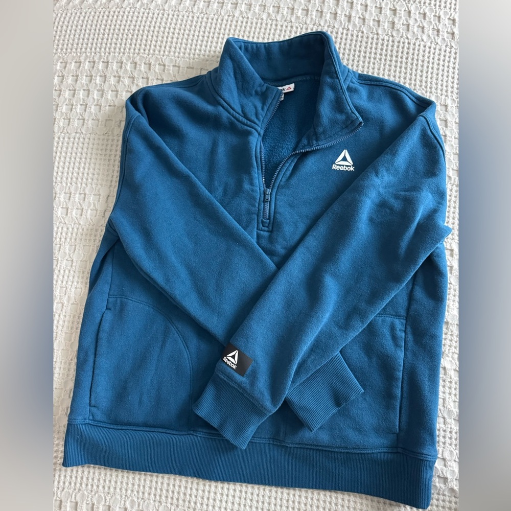 Reebok Women's Blue Zip-Up Sweater